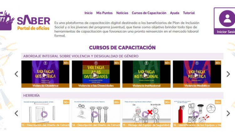 Portal Saber: las capacitaciones sobre violencia de género están entre las categorías más elegidas