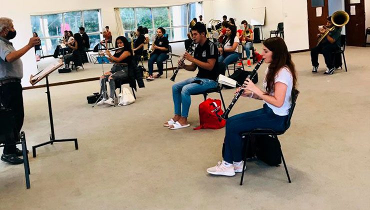 La banda de música “Januario Luna” retornó a clases presenciales