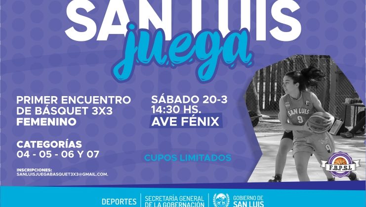 Realizarán el primer encuentro de básquet 3×3 femenino