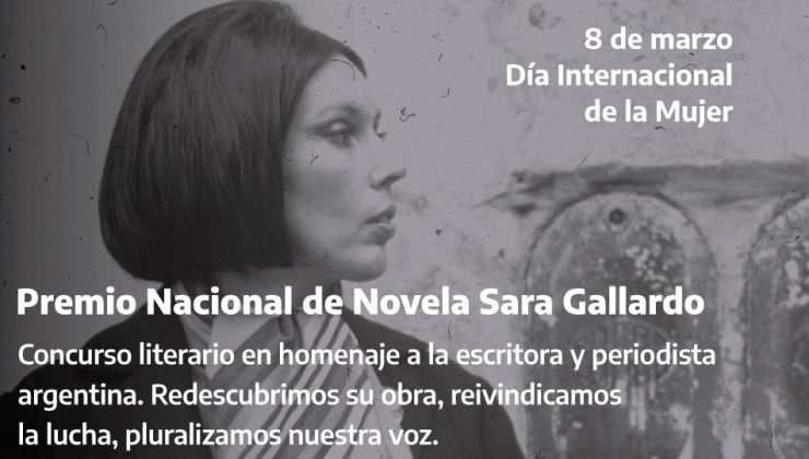 Se lanzó la convocatoria nacional al “Primer Premio de Novela Sara Gallardo”