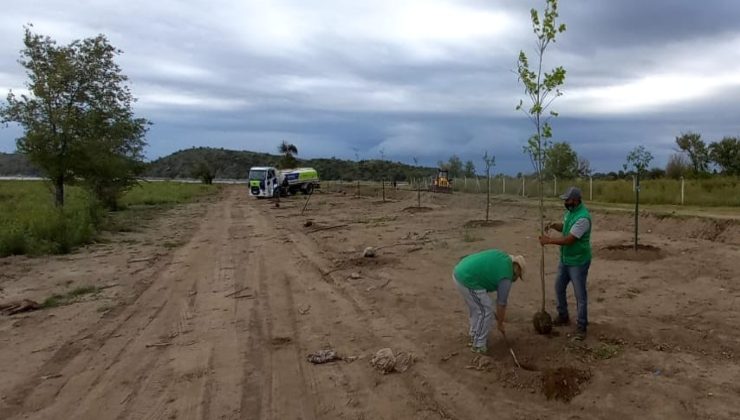 “Más Árboles, Más Vida” llegó al perilago del dique Cruz de Piedra