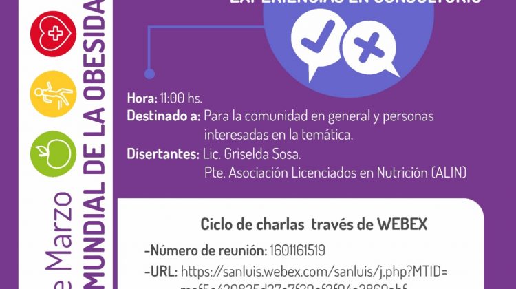 Continúa el ciclo de charlas sobre obesidad