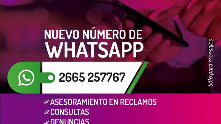 Defensa del Consumidor recibió más de 150 consultas mediante WhatsApp 