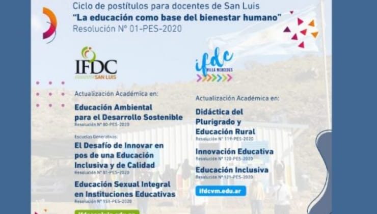 Comenzó el dictado del Ciclo de Postítulos “La educación como base del bienestar humano”