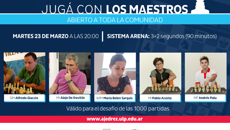 Este martes “Jugá con los Maestros”