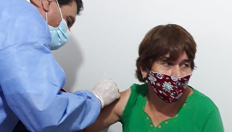 Vacunación en el interior: habitantes del departamento San Martín fueron inoculados contra el Coronavirus