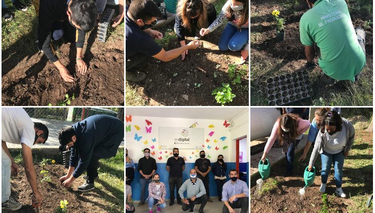 La Escuela Pública Digital de Estancia Grande ya tiene su huerta agroecológica