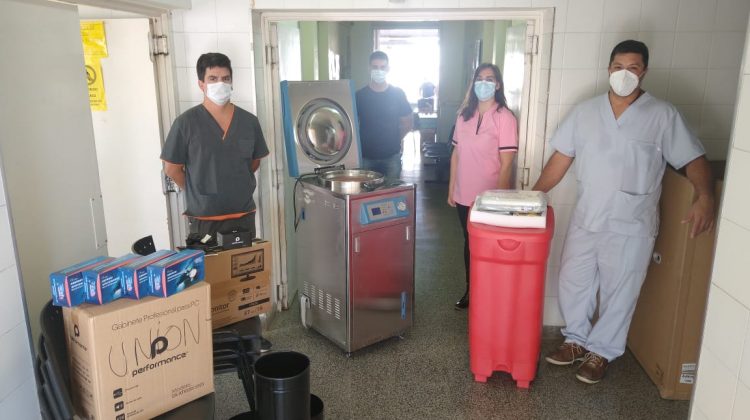 Continúa la entrega de equipamiento para los hospitales del interior