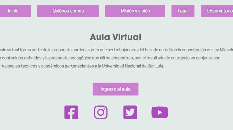 Perspectiva de género: comenzó la capacitación en el aula virtual