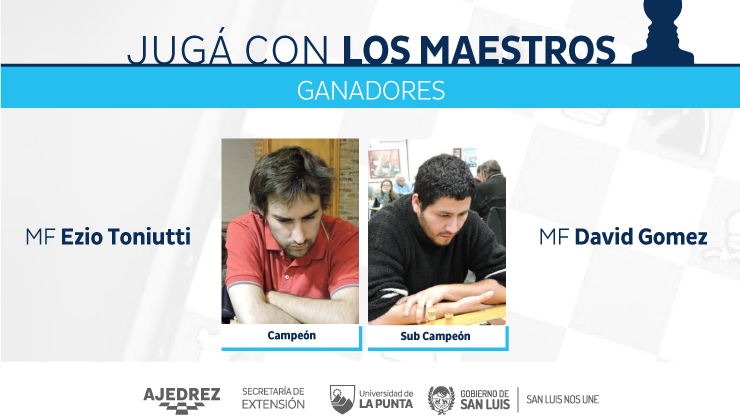 El cordobés Ezio Toniutti ganó el torneo “Jugá con los Maestros”