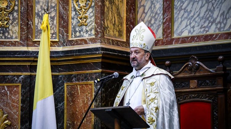 Con un fuerte mensaje esperanzador, el obispo de San Luis ofició el Tedeum del 25 de Mayo