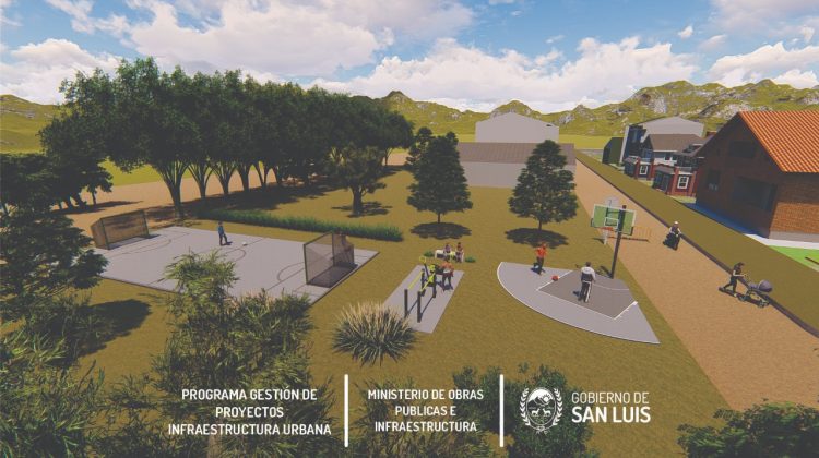 El Gobierno construye un nuevo sector deportivo y de esparcimiento para el Barrio Mirador 1