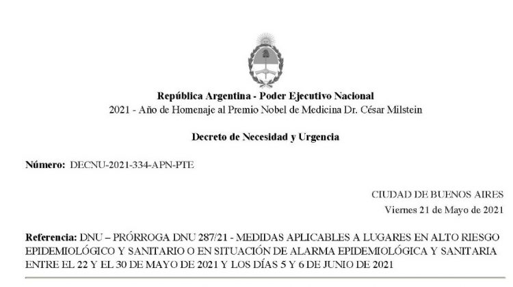 Conocé los detalles del Decreto de Necesidad y Urgencia 334