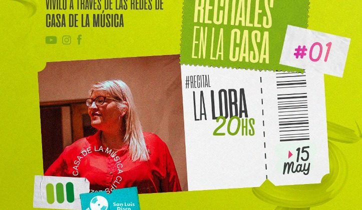 Llegan los “Recitales Virtuales” desde la Casa de la Música