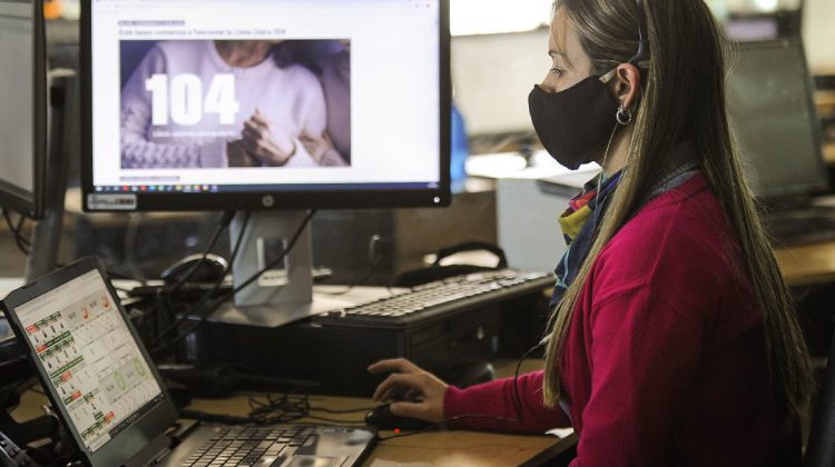 Línea 104: quedó habilitado el nuevo servicio en el Centro de Atención de Emergencias