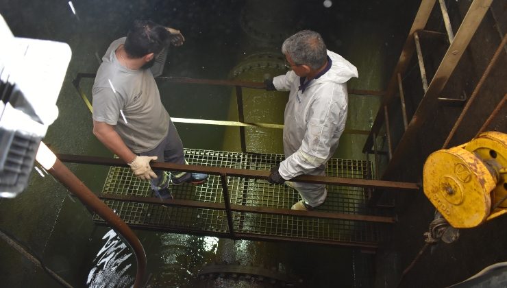 Comenzaron las tareas de reparación del dique Antonio Esteban Agüero