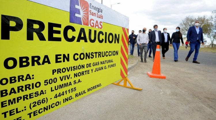 Comenzó la ampliación de la red de gas natural para dos barrios de la ciudad de San Luis: beneficiará a 750 familias