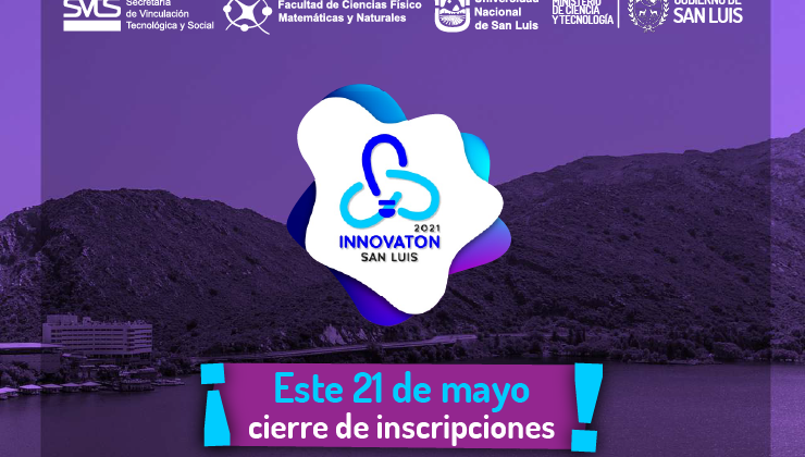 Este 21 de mayo cierran las inscripciones al Innovaton San Luis 2021