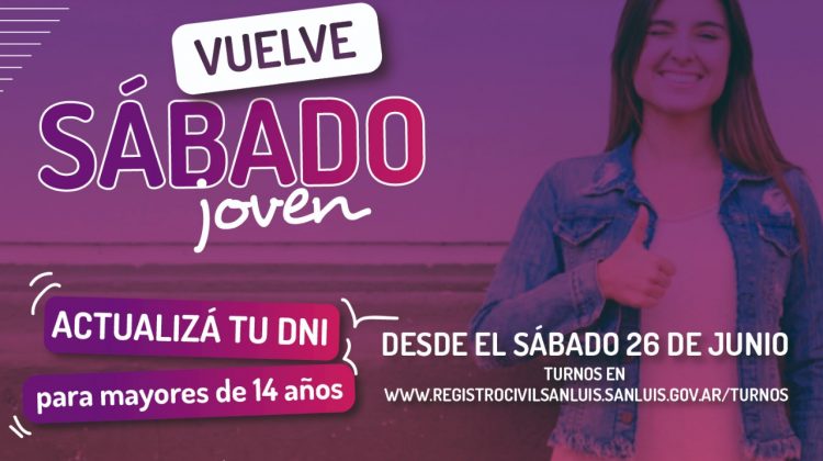 Regresa “Sábado Joven”, una opción para actualizar el DNI