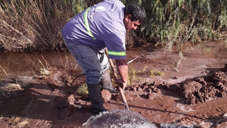 Detectaron una rotura en el acueducto San Luis