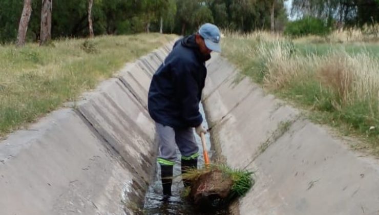 San Luis Agua realiza la limpieza del Canal 28