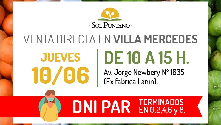 Este jueves se realizará la venta directa de Sol Puntano en Villa Mercedes