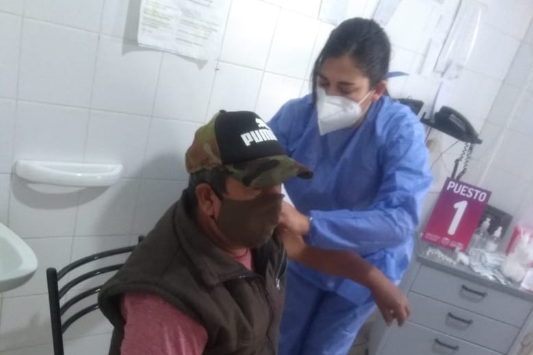 Vacunación en Anchorena.