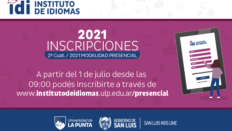 Abren las inscripciones del Instituto de Idiomas