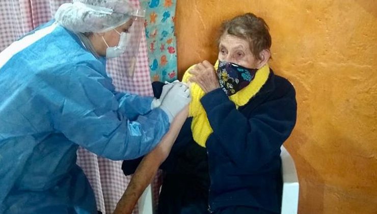 La vacunación contra el Coronavirus llegó este sábado a la zona rural del departamento San Martín