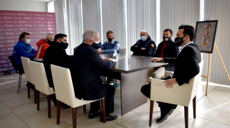 Anastasi recibió al presidente del Consejo de Federaciones de Bomberos Voluntarios de Argentina