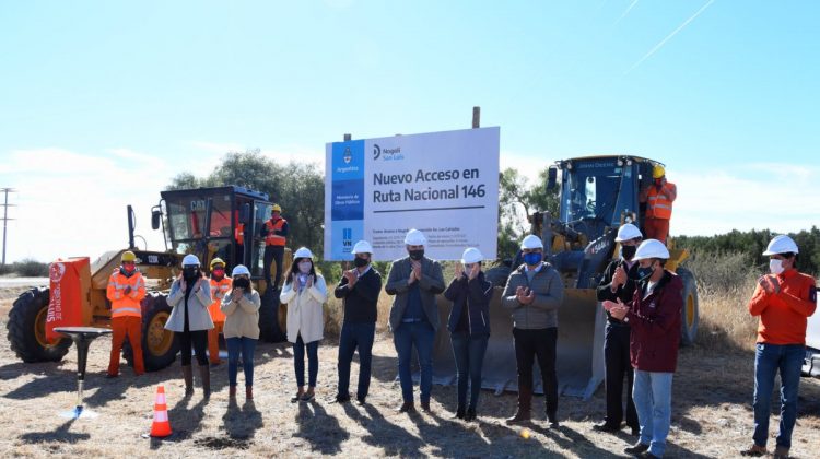 Comenzó la obra de acceso a Nogolí sobre Ruta Nacional N° 146