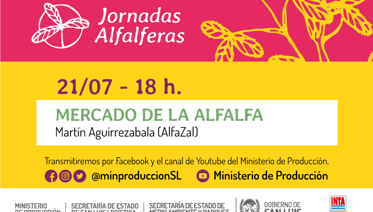 Este miércoles se desarrollará la tercera charla de las Jornadas Alfalferas