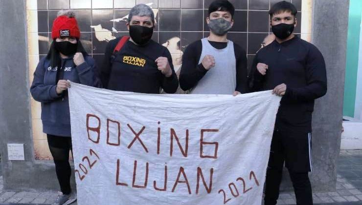 Abel Celestino Bailone y boxeadores de Luján visitaron el Museo “Casa de José María Gatica”