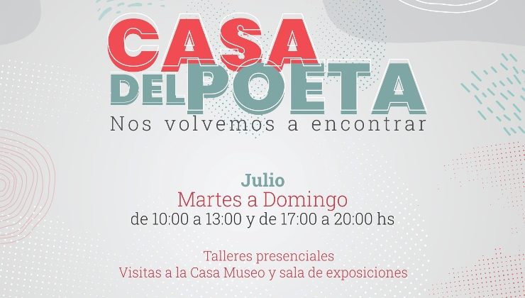 La Casa del Poeta continúa con sus actividades presenciales