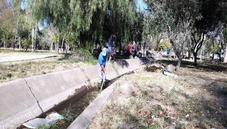 San Luis Agua finalizó la limpieza del Canal 28