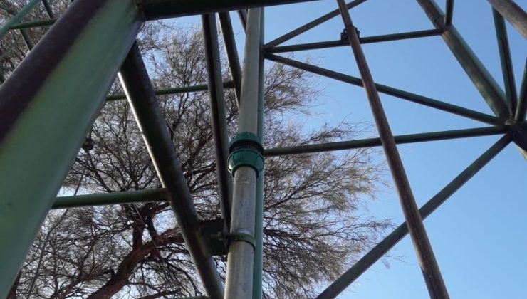 San Luis Agua reparó una planta cloradora en Puesto Balzora
