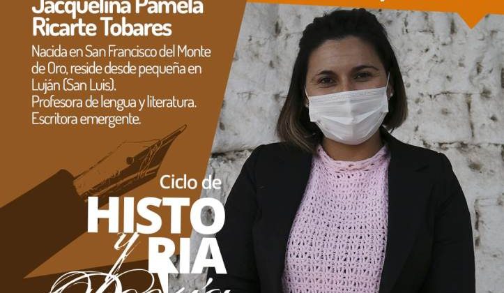 Jaquelina Pamela Ricarte Tobares llega al ciclo virtual “Historia y Poesía”