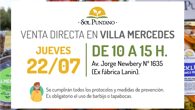 Villa Mercedes tendrá este jueves otra venta directa de Sol Puntano