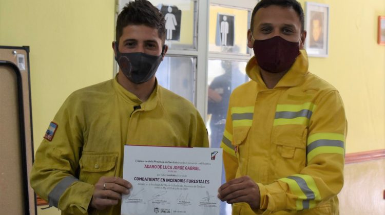 Concluyeron las capacitaciones para bomberos y brigadistas sobre combate de incendios forestales