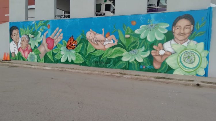 El proyecto “HumanizArte” llegó a Merlo con su segundo mural