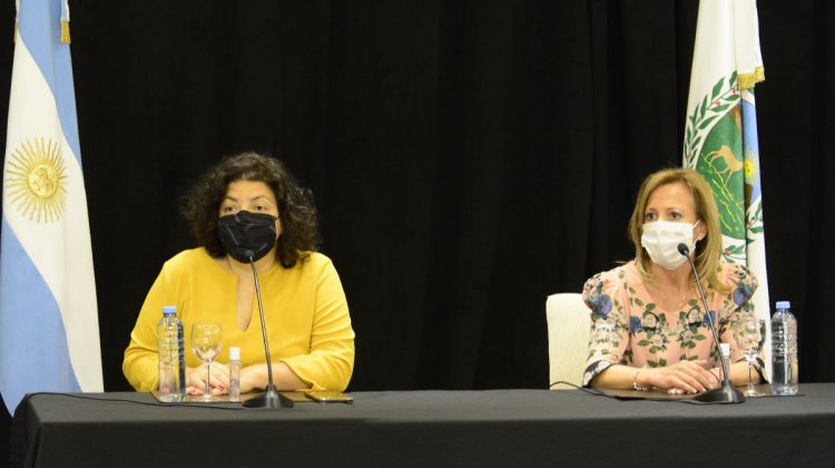 Las titulares de las carteras sanitarias de la Provincia y Nación brindaron una conferencia de prensa