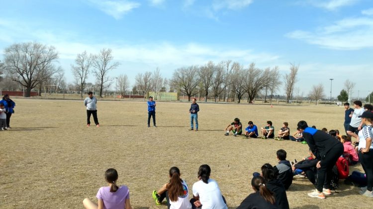 Juegos Binacionales 2021: realizaron un campamento de lanzamientos en Juana Koslay y Villa Mercedes