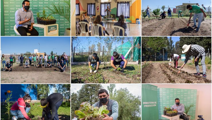 La agroecología llegó a distintas instituciones de la provincia de la mano del Ministerio de Producción