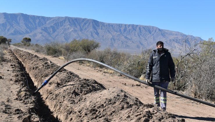 San Luis Agua realizó una interconexión entre los acueductos Productivo Belgrano y Río Amieva