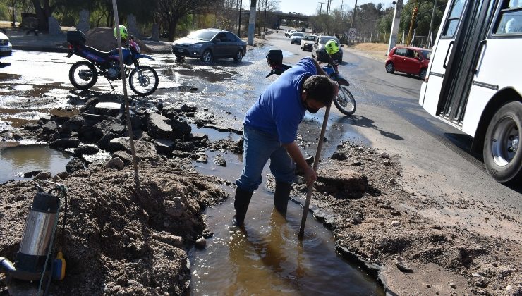 Detectaron un desperfecto en el Acueducto San Luis