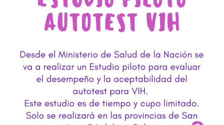 Convocan a voluntarios para evaluar el desempeño de un autotest para VIH