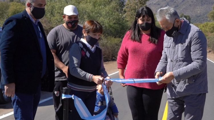 El gobernador inauguró la repavimentación de la ruta de Pasos Malos