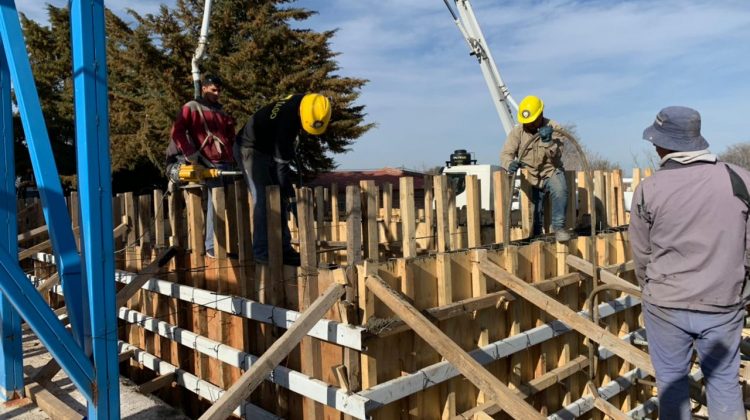 La construcción de la cisterna de agua en Saladillo lleva un 20% de avance de obra