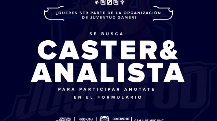 El Programa Juventudes convoca a analistas, comentaristas y casters para ser parte del Torneo de E-Sport