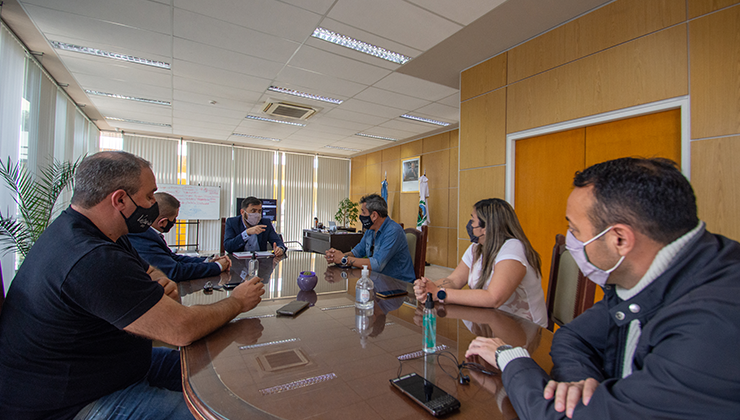 Juan Lavandeira recibió a integrantes de la Cámara de Bares y Discos de San Luis